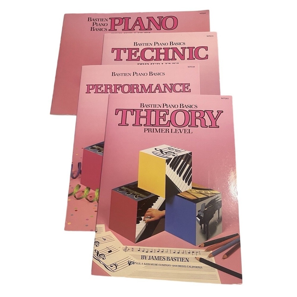 Bastien Piano Basics Primer Level Set Piano Theory Performance Technic 4 Books